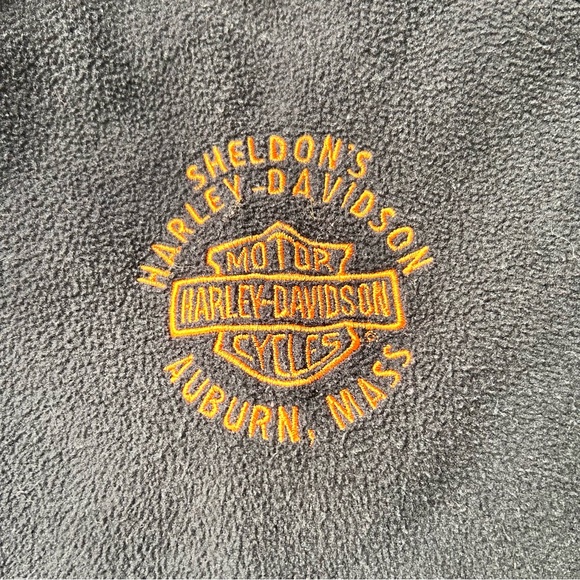 Harley-Davidson Women's Black Quarter Zip Fleece Jacket Size Small Auburn Ma - Picture 5 of 9